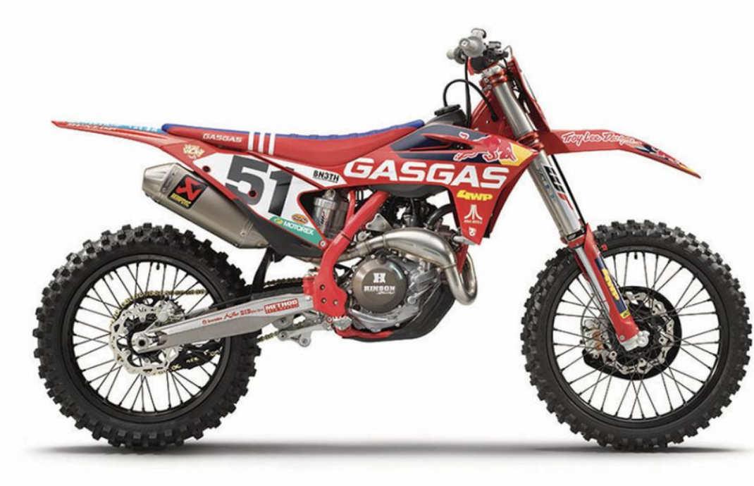 Support for GAS GAS MC 450F TROY LEE DESIGNS YEAR 2024
